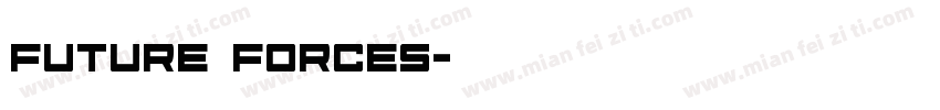 Future Forces字体转换